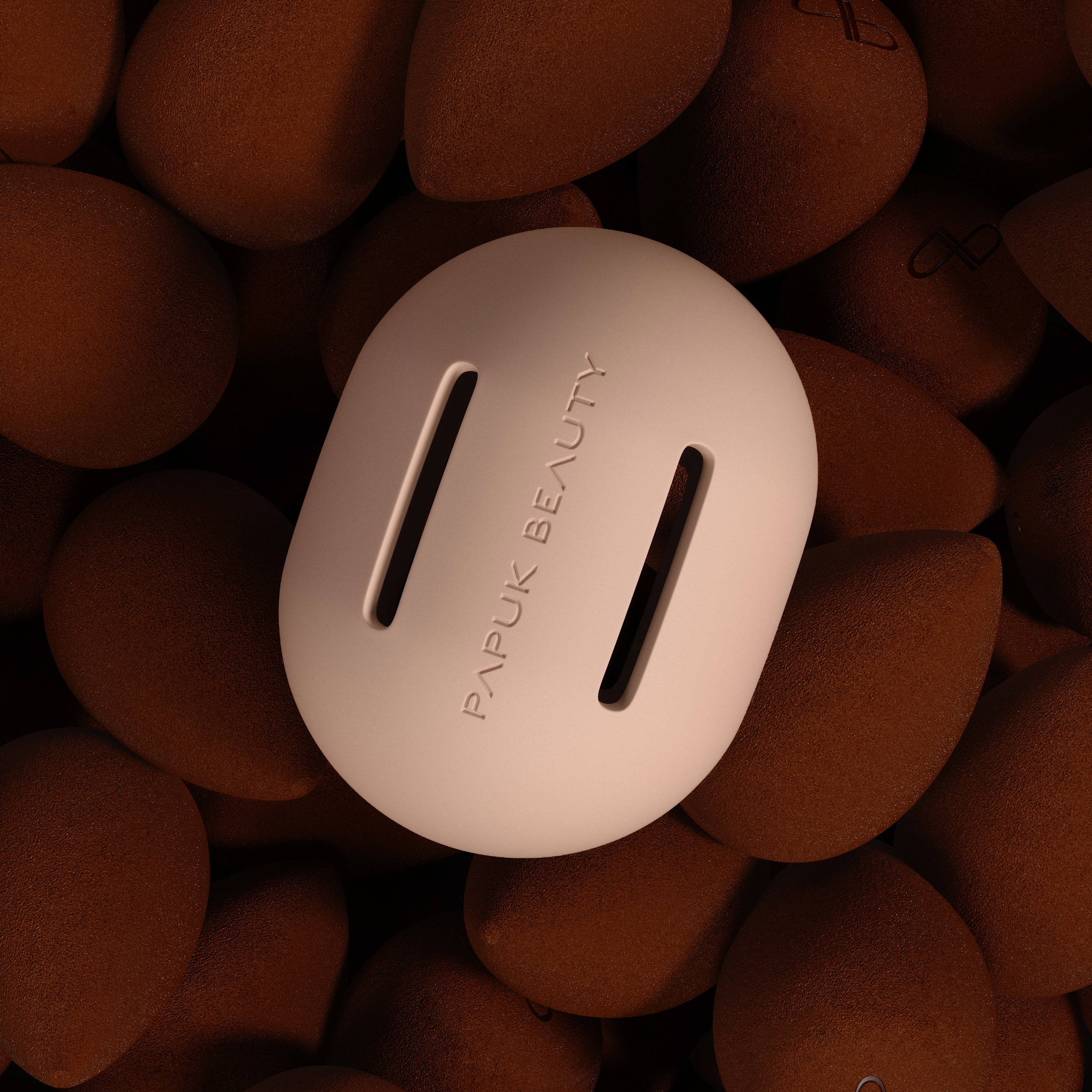 Силиконовый футляр для спонжа, бежевый (beige)