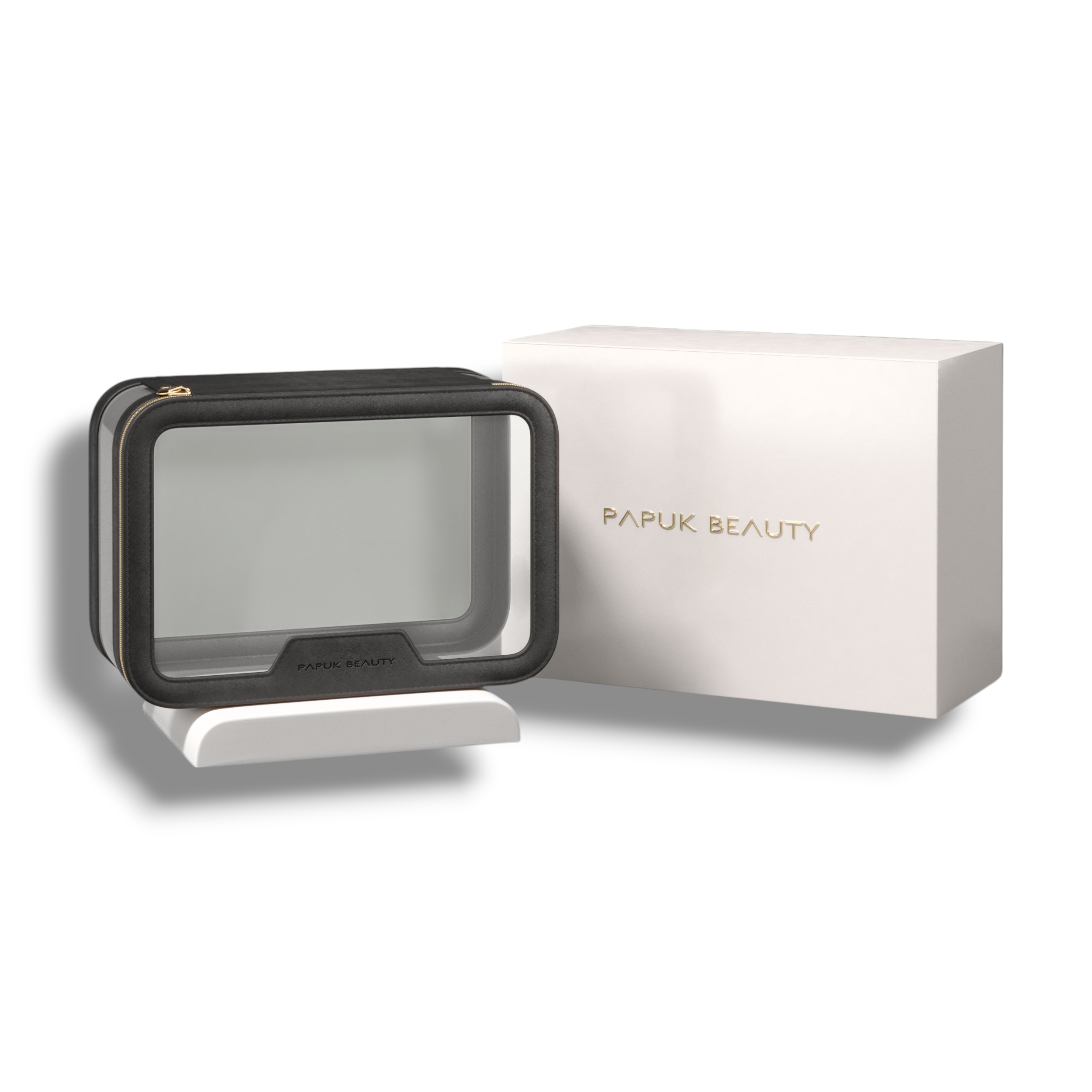 Базовая прозрачная косметичка, черная