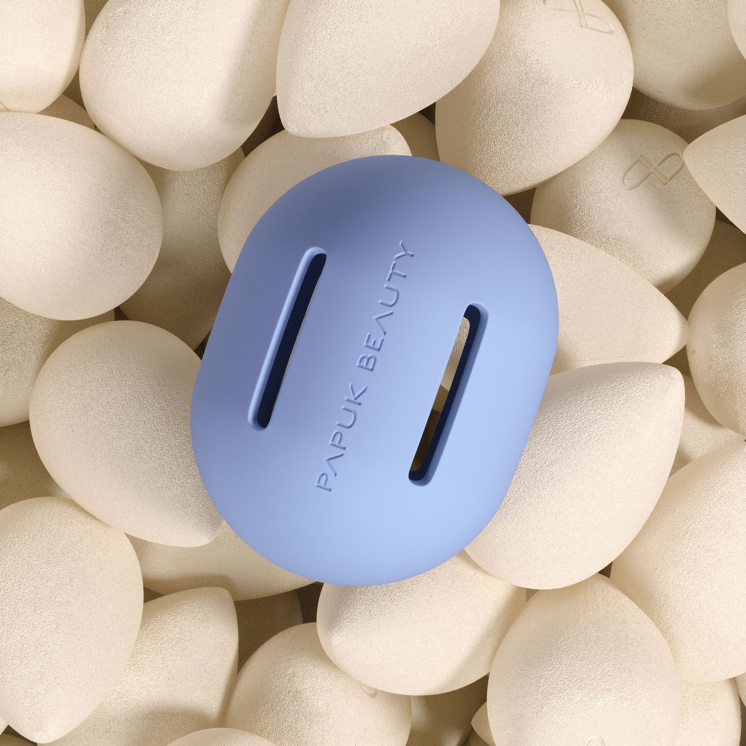 Силиконовый футляр для спонжа, синий бархат (blue velvet)