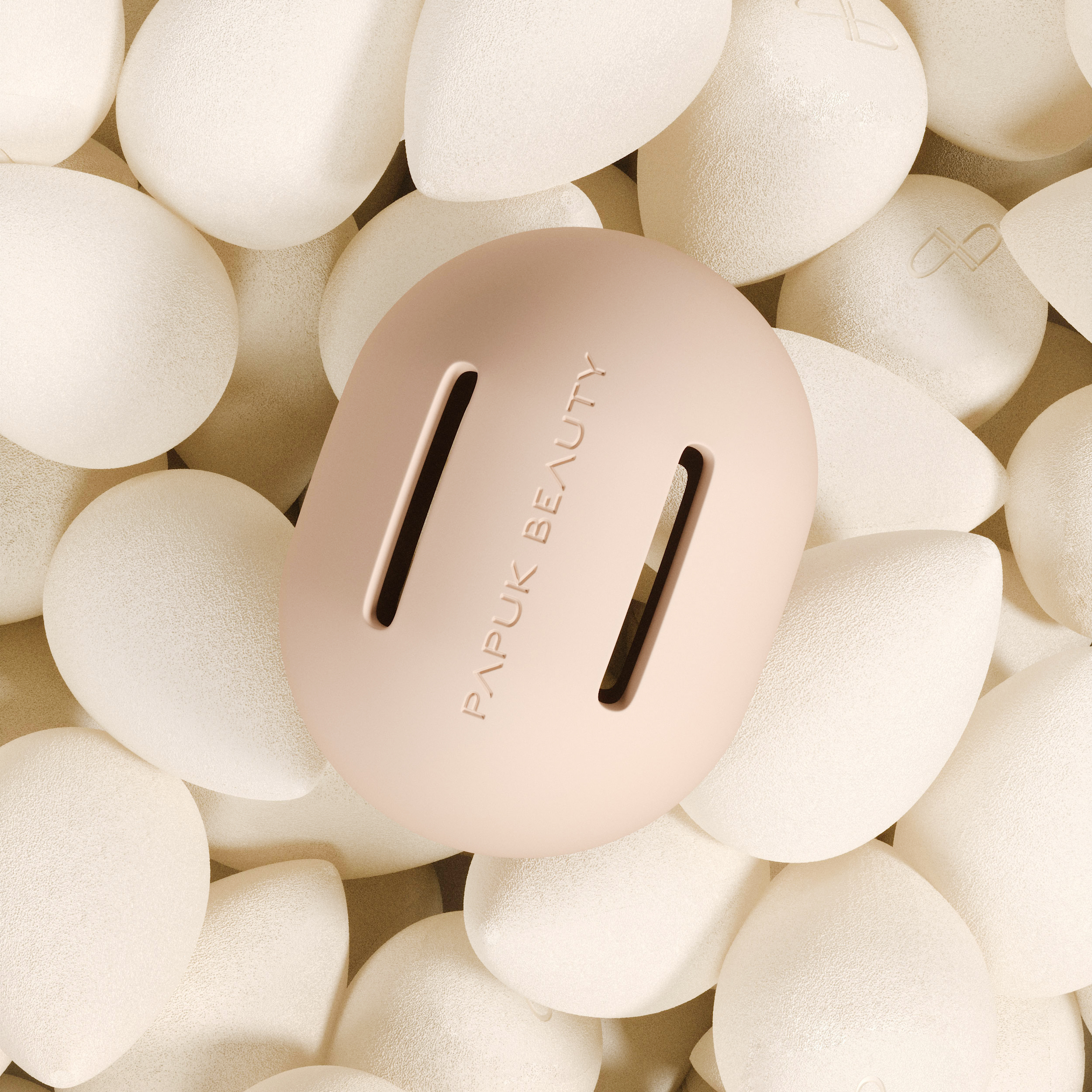 Силиконовый футляр для спонжа, молочный (milk)